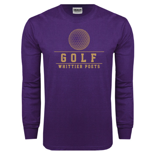  Purple Long Sleeve T Shirt - Golf