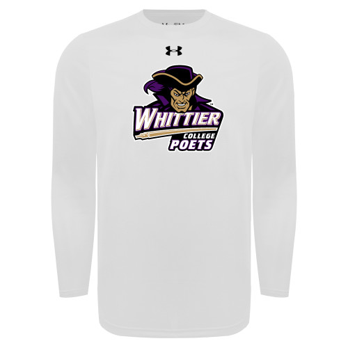  Under Armour White Long Sleeve Tech Tee - Primary Mark