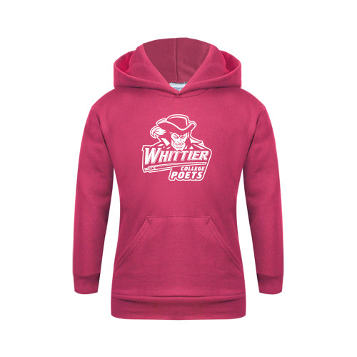  Youth Hot Pink Fleece Hoodie - Primary Mark