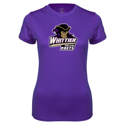  Womens Purple Performance Tee - Primary Mark