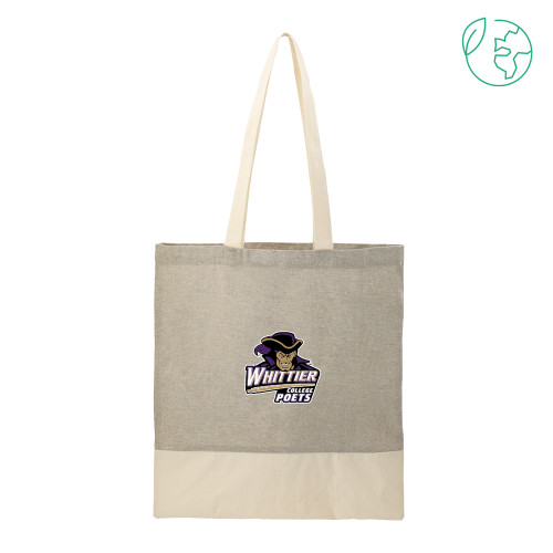  Split Recycled Grey Cotton Twill Convention Tote - Primary Mark