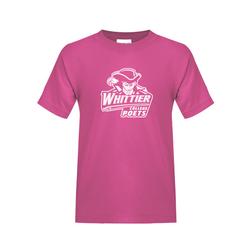  Youth Hot Pink T Shirt - Primary Mark
