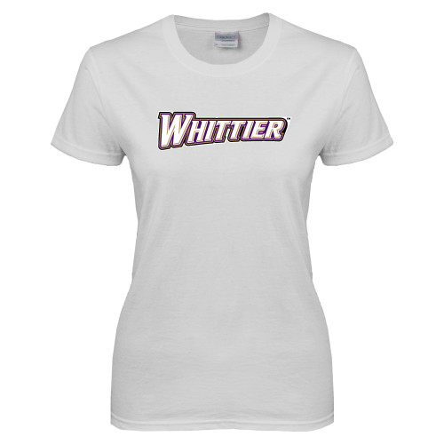  Womens White Short Sleeve Tee - Whittier
