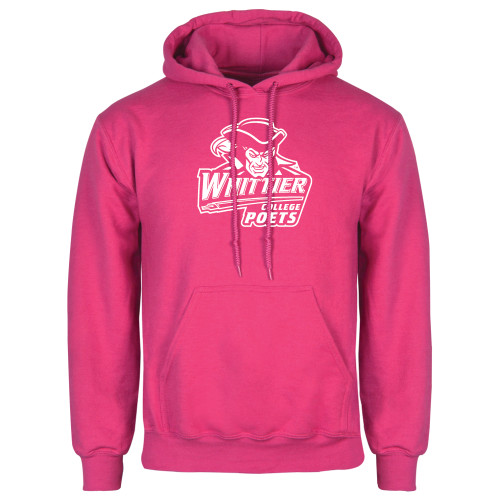  Womens Fuchsia Fleece Hoodie - Primary Mark