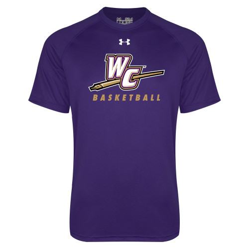  Under Armour Purple Tech Tee - Basketball
