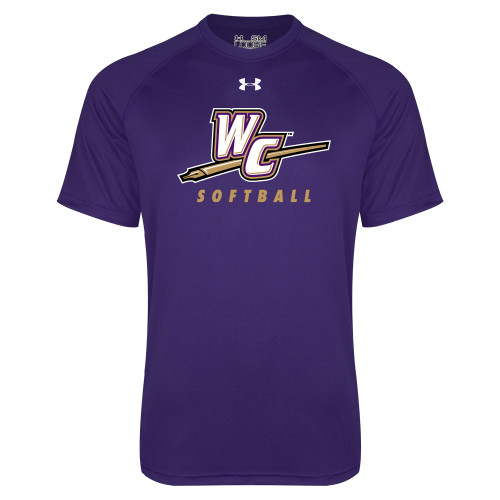  Under Armour Purple Tech Tee - Softball