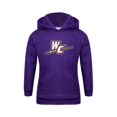  Youth Purple Fleece Hoodie - WC with Pen