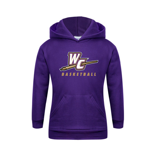  Youth Purple Fleece Hoodie - Basketball