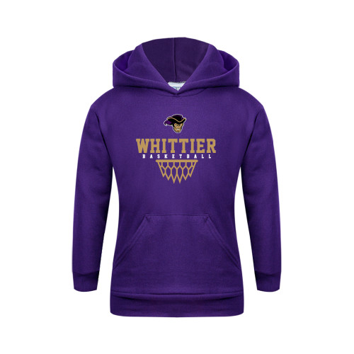  Youth Purple Fleece Hoodie - Basketball