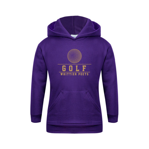  Youth Purple Fleece Hoodie - Golf
