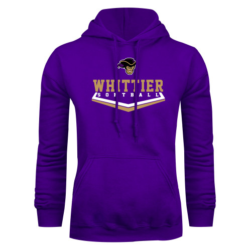  Purple Fleece Hoodie - Softball