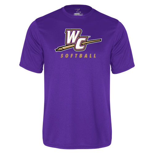  Purple Performance Tee - Softball