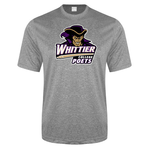  Grey Heather Performance Contender Tee - Primary Mark