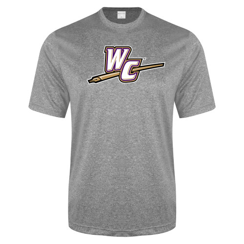  Grey Heather Performance Contender Tee - WC with Pen