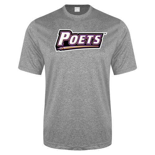  Grey Heather Performance Contender Tee - Poets