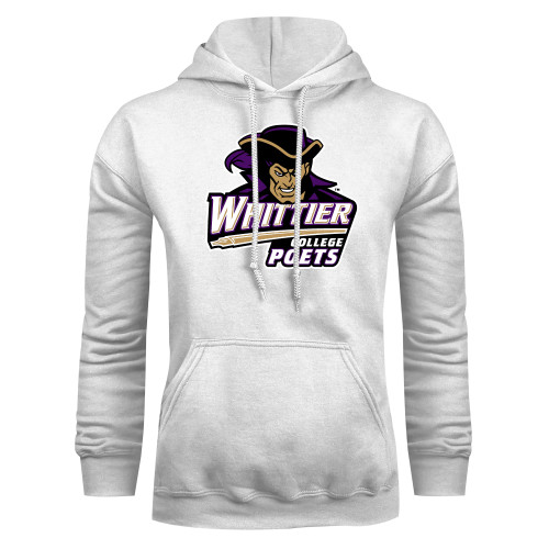  White Fleece Hoodie - Primary Mark