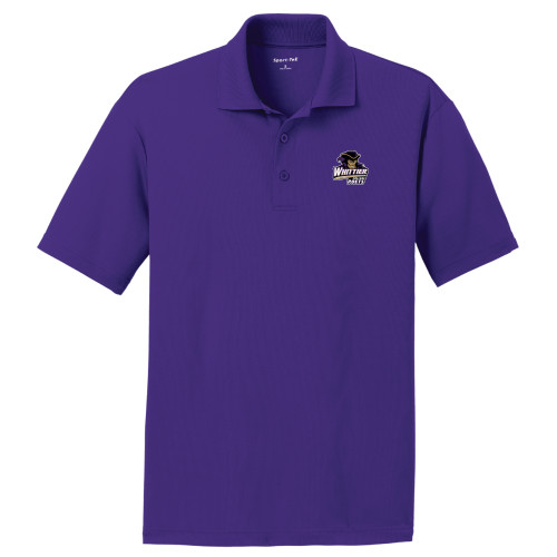  Purple Dry Mesh Polo - Primary Mark