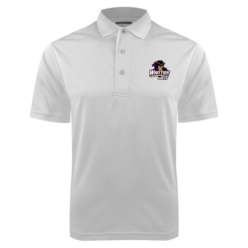  White Dry Mesh Polo - Primary Mark