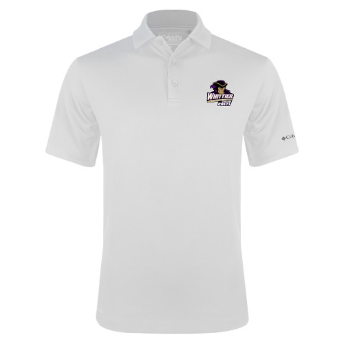  Columbia White Omni Wick Drive Polo - Primary Mark