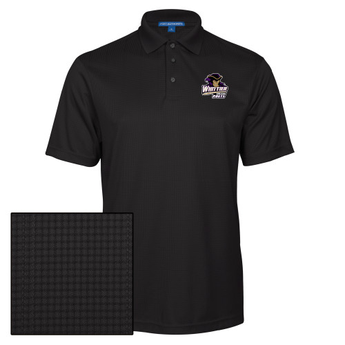  Black Performance Fine Jacquard Polo - Primary Mark