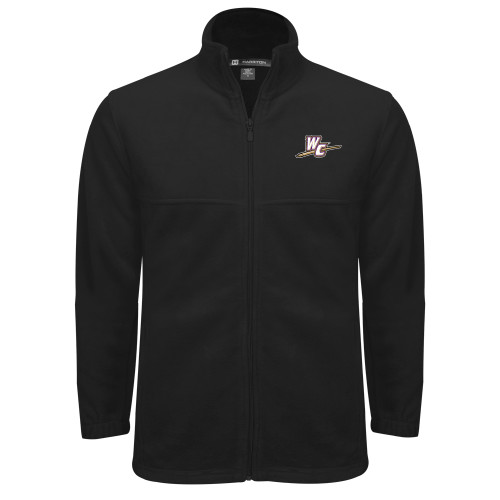 Black Fleece Full Zip Jacket - WC with Pen