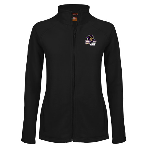  Womens Black Fleece Full Zip Jacket - Primary Mark