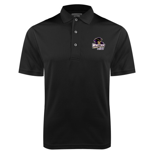  Black Dry Mesh Polo - Primary Mark