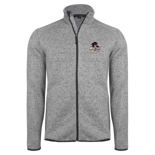  Grey Heather Sweater Fleece Jacket - Primary Mark