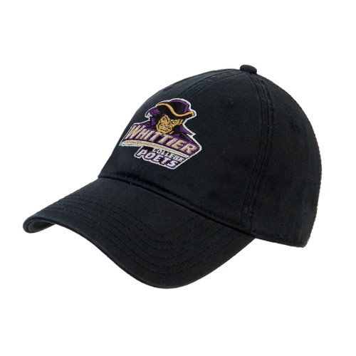  Black Unstructured Adjustable Low Profile Hat - Primary Mark
