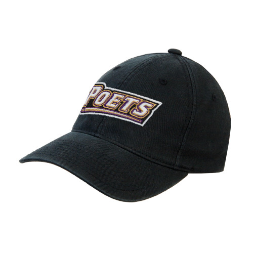  Black Flexfit Structured Low Profile Hat - Poets