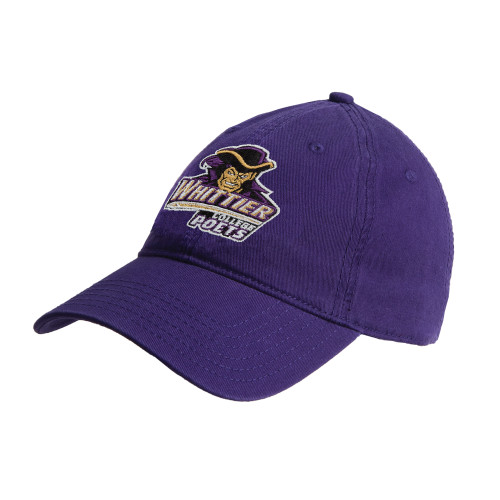  Purple Unstructured Adjustable Low Profile Hat - Primary Mark