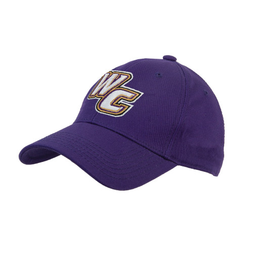  Purple Structured Adjustable Pro Style Hat - WC