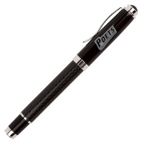  Luna Black Rollerball Pen - Poets Engraved