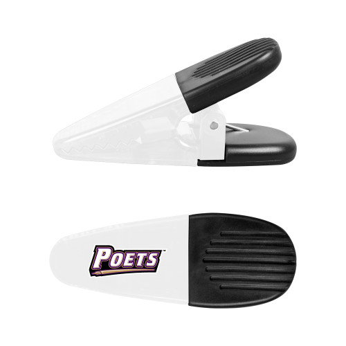  White Crocodile Clip/Magnet - Poets