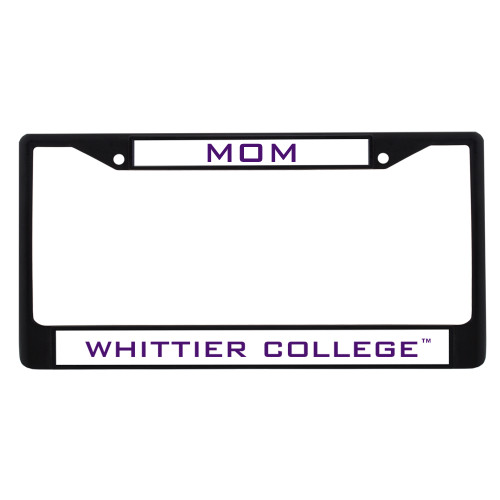  Mom Metal License Plate Frame in Black - Mom