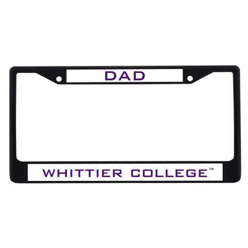  Dad Metal License Plate Frame in Black - Dad