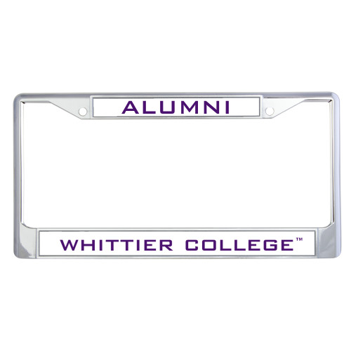  Alumni Metal License Plate Frame in Chrome - Alumni