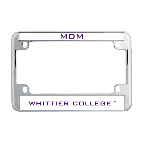  Metal Motorcycle License Plate Frame in Chrome - Mom