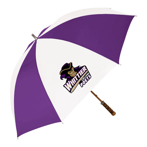  64 Inch Purple/White Umbrella - Primary Mark