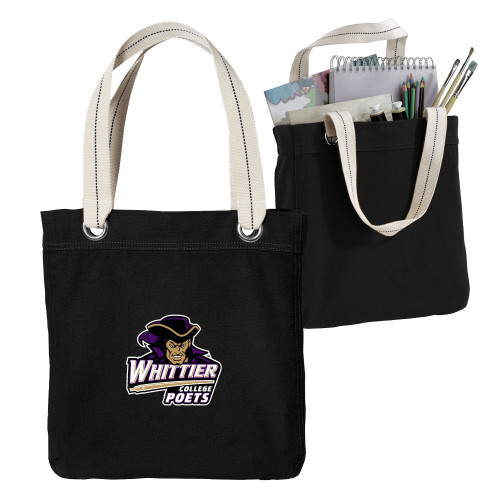  Allie Black Canvas Tote - Primary Mark