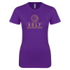 Thumbnail image for  Next Level Womens Purple Boyfriend Tee