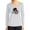 Thumbnail image for  Womens White Performance Long Sleeve V Neck Shirt