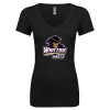 Thumbnail image for  Next Level Womens Black Ideal V Tee