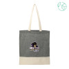 Thumbnail image for  Split Recycled Black Cotton Twill Convention Tote
