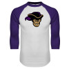Thumbnail image for  White/Purple Raglan Baseball T Shirt