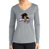 Thumbnail image for  Womens Grey Performance Long Sleeve V Neck Shirt