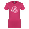 Thumbnail image for  Next Level Womens Fuchsia Boyfriend Tee