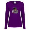 Thumbnail image for  Womens Purple Long Sleeve V Neck Tee 
