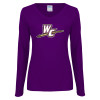 Thumbnail image for  Womens Purple Long Sleeve V Neck Tee 