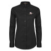 Thumbnail image for  Womens Black Twill Button Down Long Sleeve 